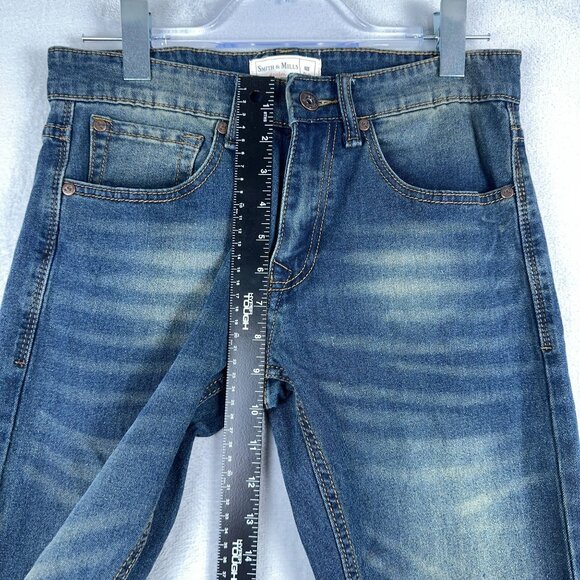 Smith & Mills Slim Straight Jeans Denim Tailored Fit Womens Blue Size 29 - Picture 7 of 10